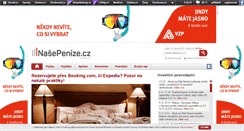 Desktop Screenshot of nasepenize.cz
